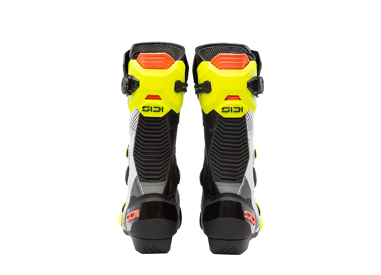 Sidi MAG 2 Air Motorradstiefel Fluo Gelb / Korallenrot - 390