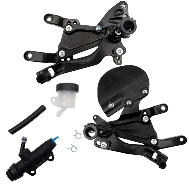Fußrastenanlage "RACING MODEL" Spider Racing Ducati Panigale V4/S/R (25-26) 10.D312