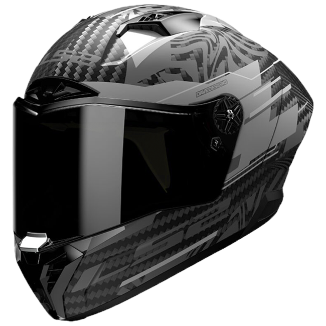 LS2 FF805 Helm Thunder GP Aero Polar Matt Schwarz 168058965