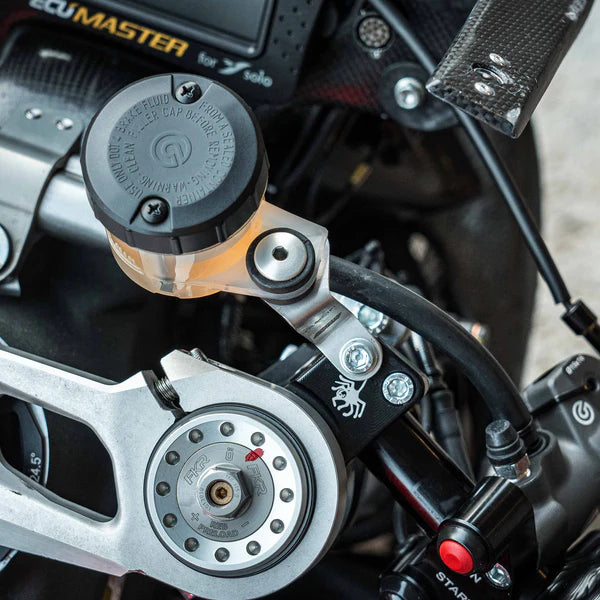 Halterkit Ausgleichsbehälter Bremse/Kupplung WorldSSP Feel Racing Ducati Panigale V2 955 (20-24) FR.08.KIT