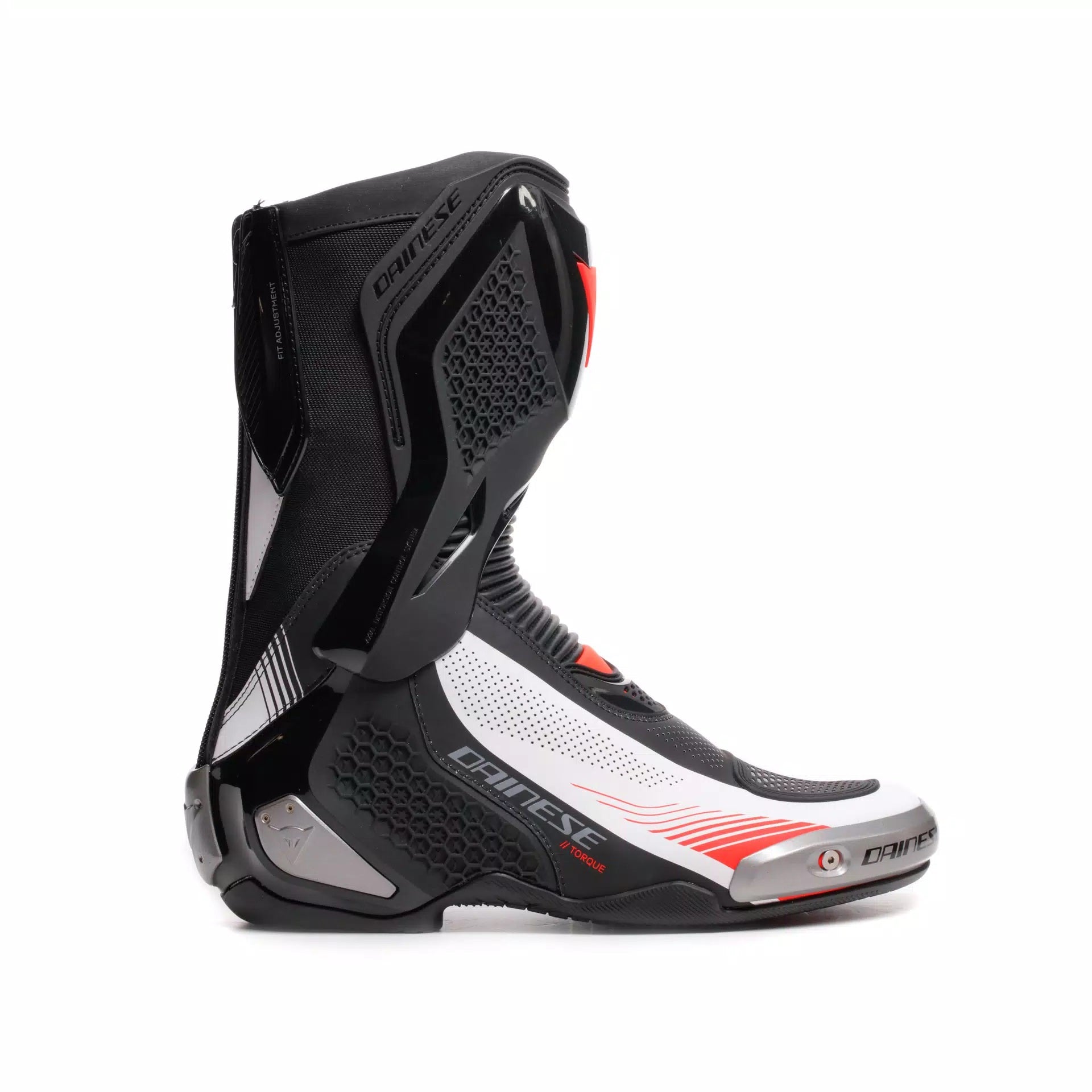 Dainese Torque 4 Air Racing und Straßen Motorradstiefel Sommer | Herren | Schwarz/Weiß/Rot | 2017900086N3200