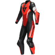 Dainese Misano 3 Lady D-AIR® Einteiler Lederkombi – Perforierter Airbag Rennanzug | Frauen | Rot