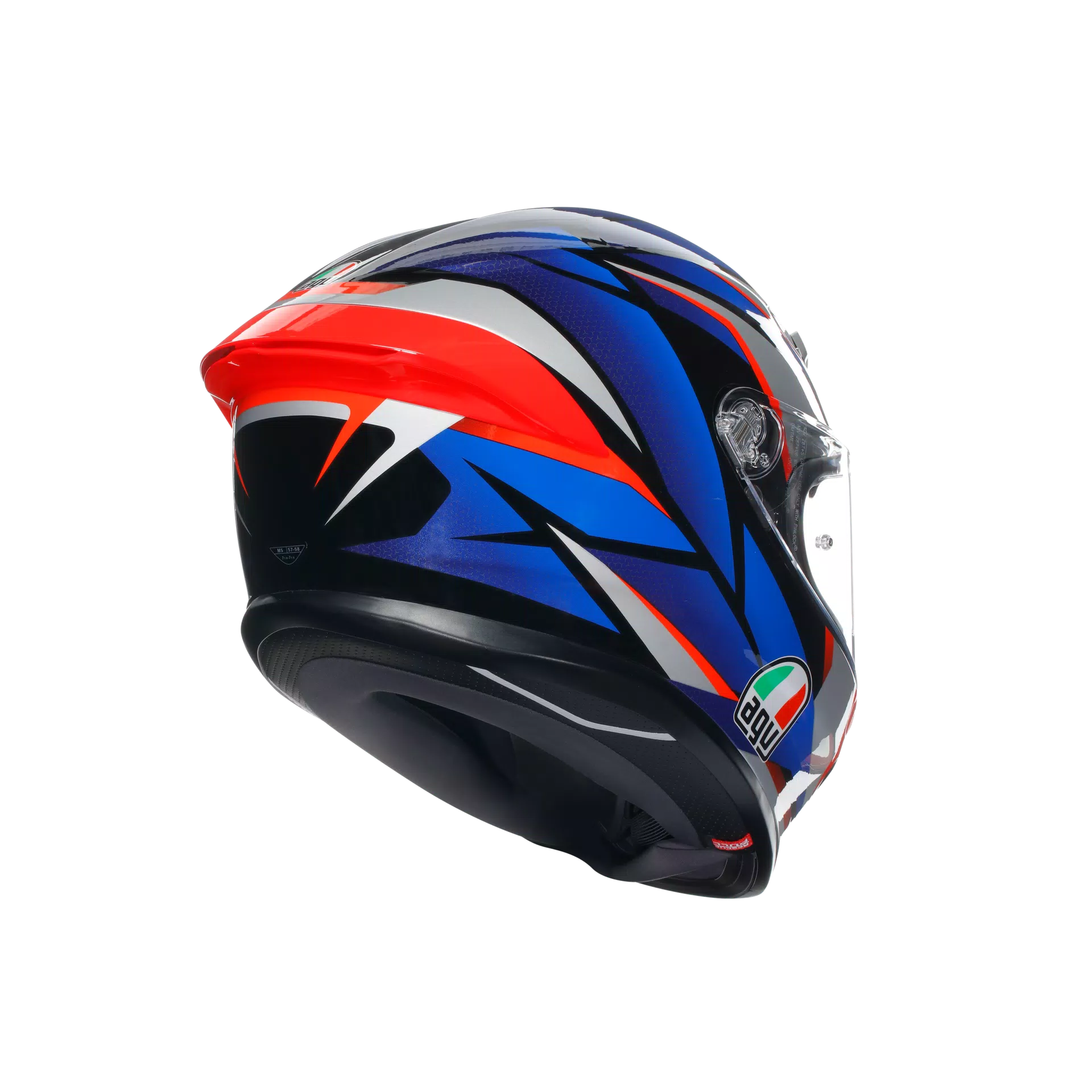 AGV K6 S Helm Slashcut Schwarz/Blau/Rot | 2118395001015