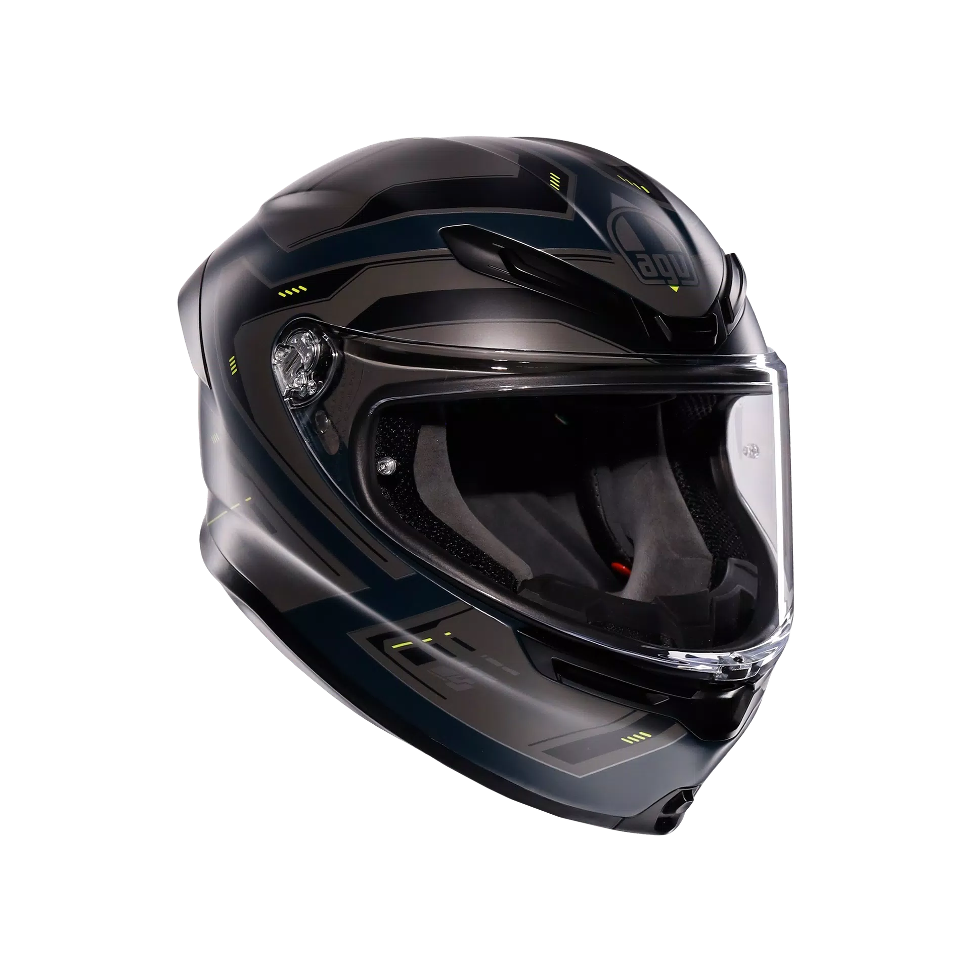 AGV K6 S Helm Enhance Matt Grau/Gelb Fluo | 2118395001022