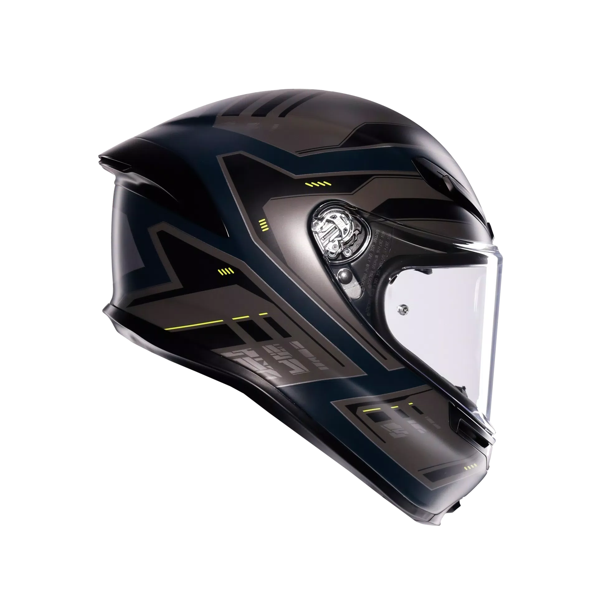 AGV K6 S Helm Enhance Matt Grau/Gelb Fluo | 2118395001022