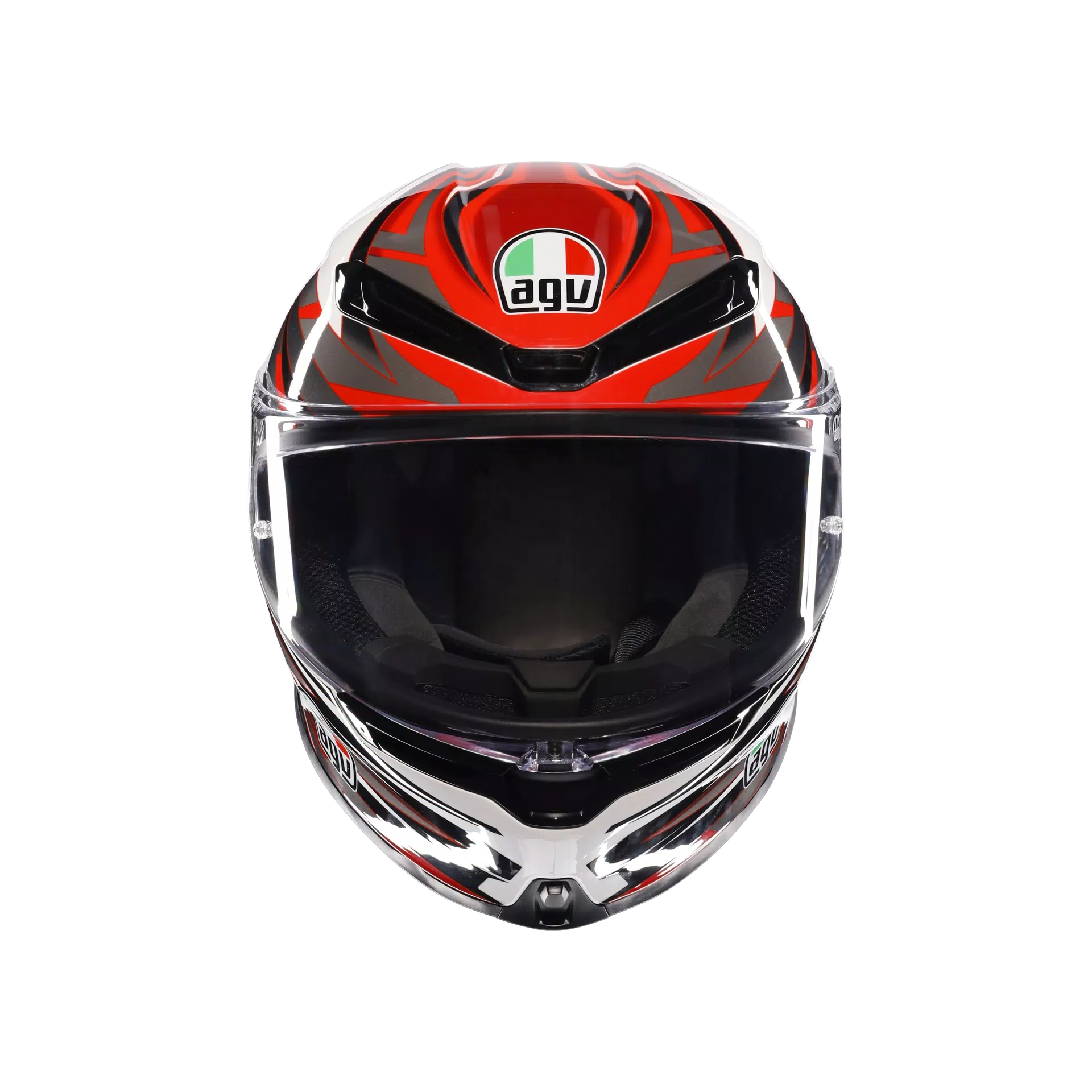 AGV K6 S Helm Reeval Weiß/Rot/Grau | 2118395001023