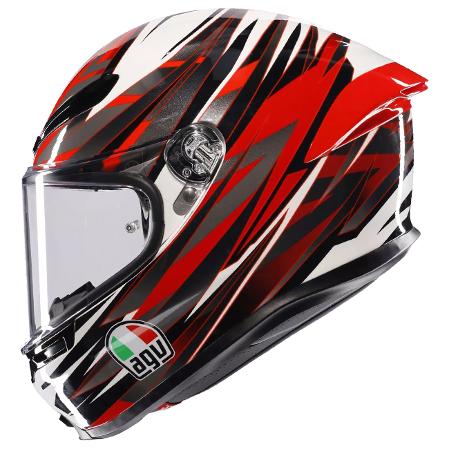 AGV K6 S Helm Reeval Weiß/Rot/Grau | 2118395001023