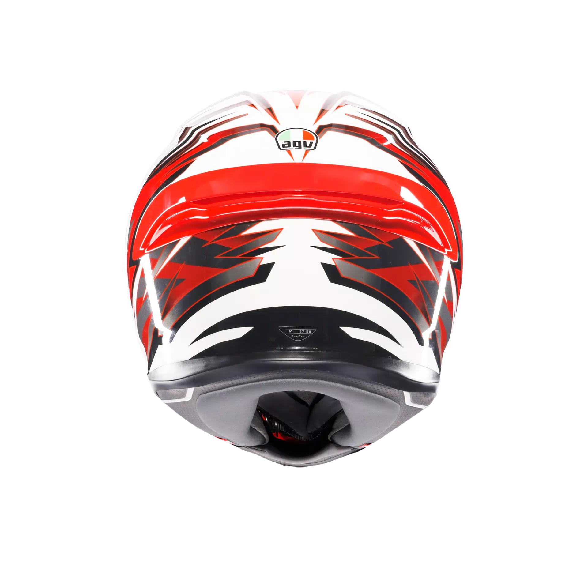 AGV K6 S Helm Reeval Weiß/Rot/Grau | 2118395001023