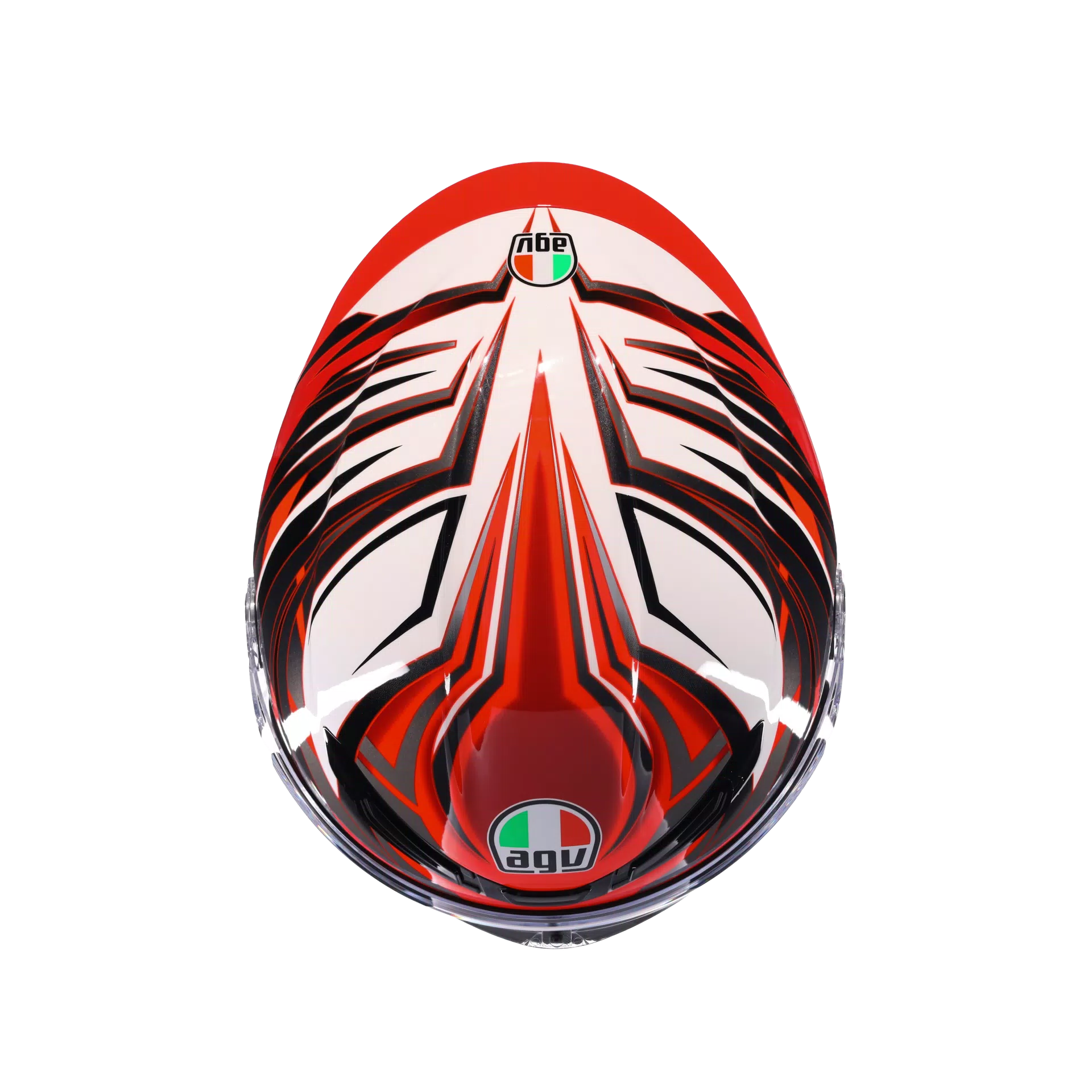 AGV K6 S Helm Reeval Weiß/Rot/Grau | 2118395001023