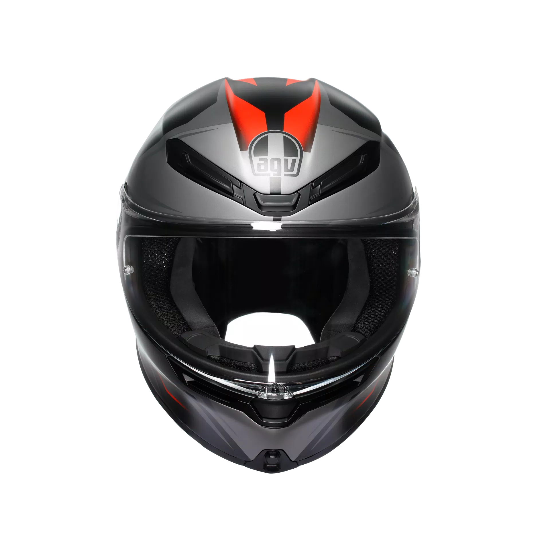 AGV K6 S Helm Karve Matt Schwarz/Grau/Rot | 2118395001024