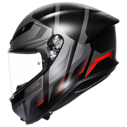 AGV K6 S Helm Karve Matt Schwarz/Grau/Rot | 2118395001024