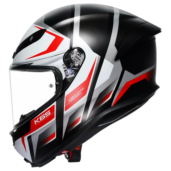 AGV K6 S Helm Karve Matt Schwarz/Weiß/Rot | 2118395001025