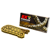 EK Kette 520 RRX Gold/Gold NX-Ring offen mit Nietschloss – 84 bis 146 Glieder