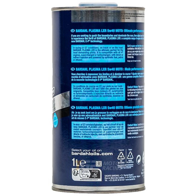Bardahl 5W40 Plasma LXR - 1 Liter Premium Öl