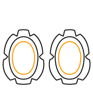 1x Knieschleifer Flag Series George Cross