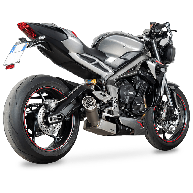 Spark Exhaust Halbkomplette Anlage Satz Grid-O Euro5 Standard Mount Triumph Street Triple 765 R/RS (20-22) GTR0503TOM