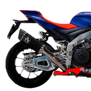 Arrow Slip-On Kit Pista Edelstahl Dark Aprilia RSV4 1100 Factory (21-26) 71004PTN