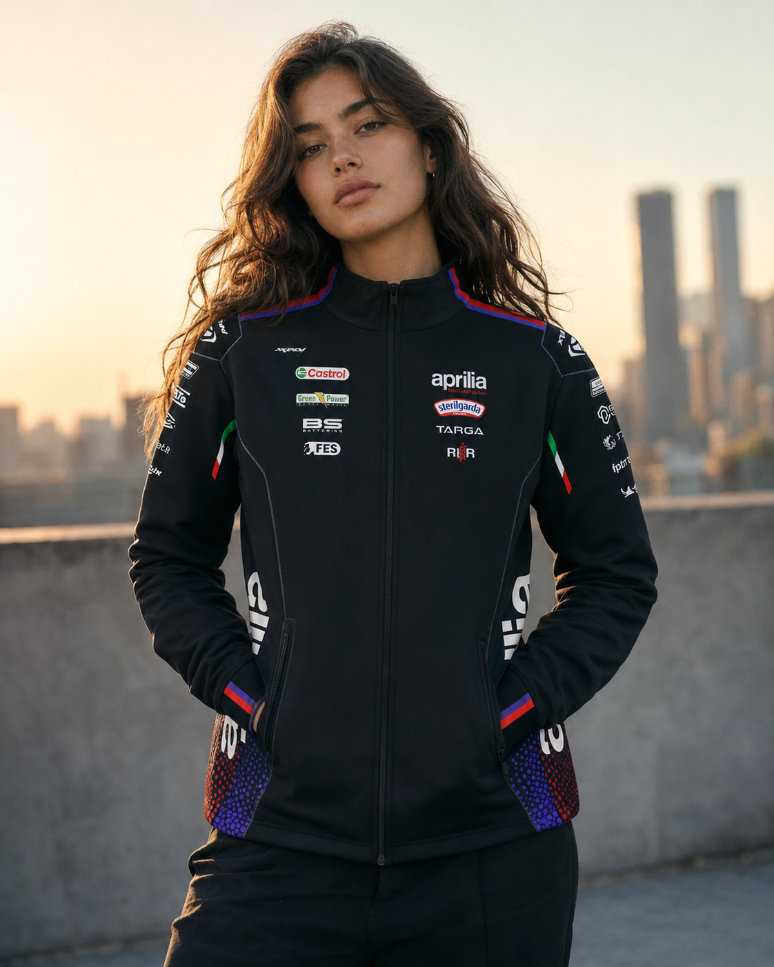 Aprilia Racing Team Zip Sweat-Jacke Replica 2026 Herren IXON
