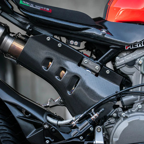 Carbon Auspuffschutz für SSP Akrapovic Auspuffanlage Feel Racing Ducati Panigale V2 955 (20-24) FR.460.111