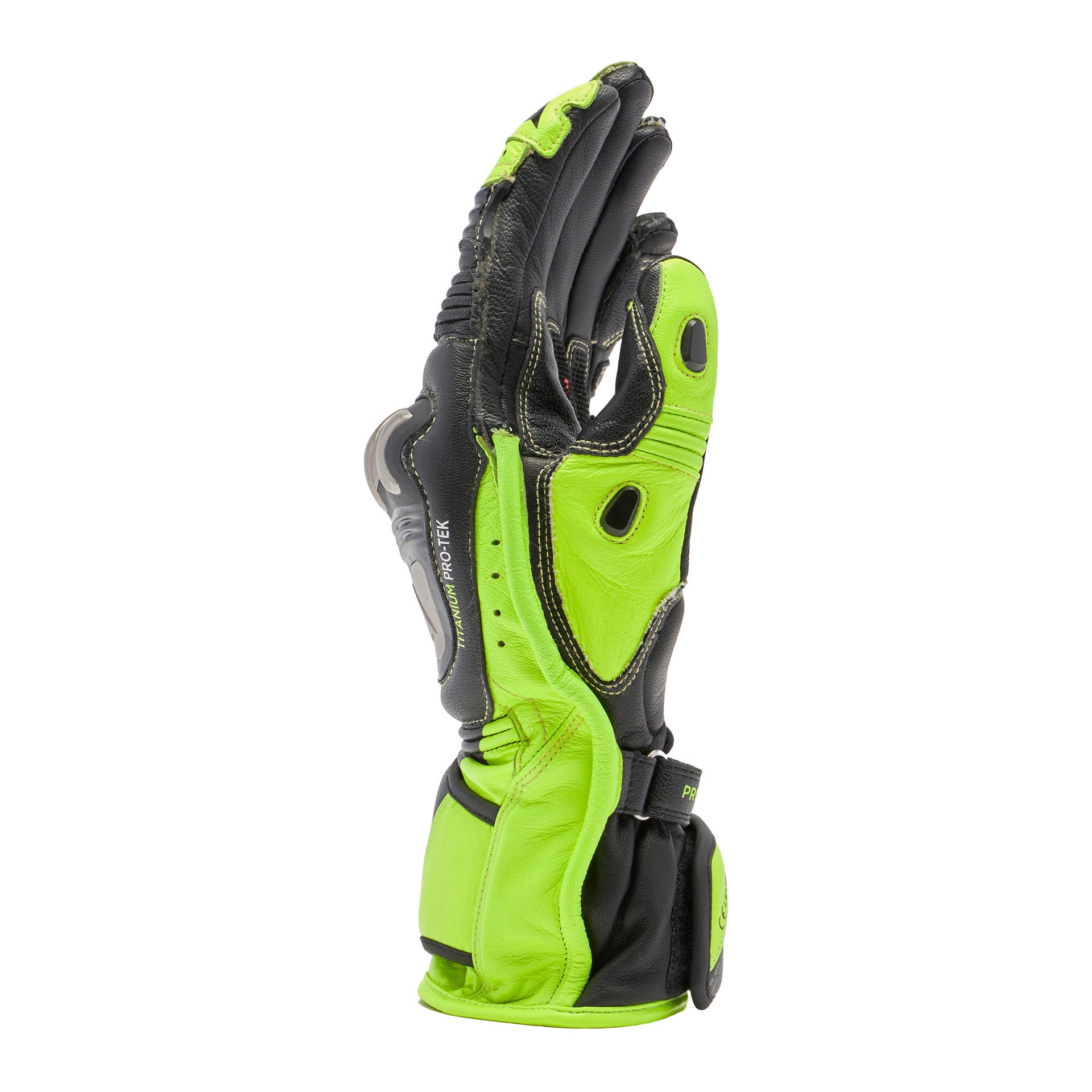 Dainese Full Metal 7 Racing Motorrad Lederhandschuhe | Herren | Neon Gelb/Schwarz