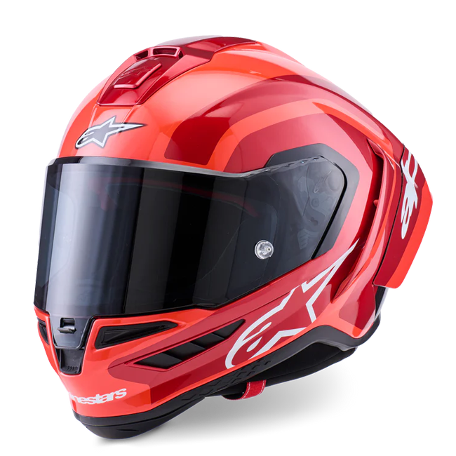 Alpinestars Supertech R10 Helm Arius Doppelrot glänzend 8203926-1683