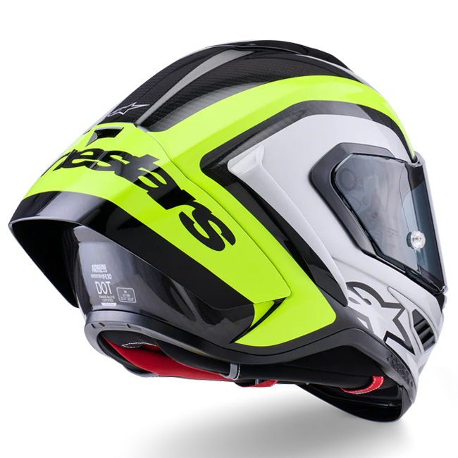 Alpinestars Supertech R10 Helm Arius Gelb Fluo Glanz 8203926-1699