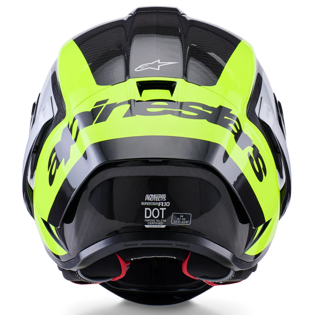 Alpinestars Supertech R10 Helm Arius Gelb Fluo Glanz 8203926-1699