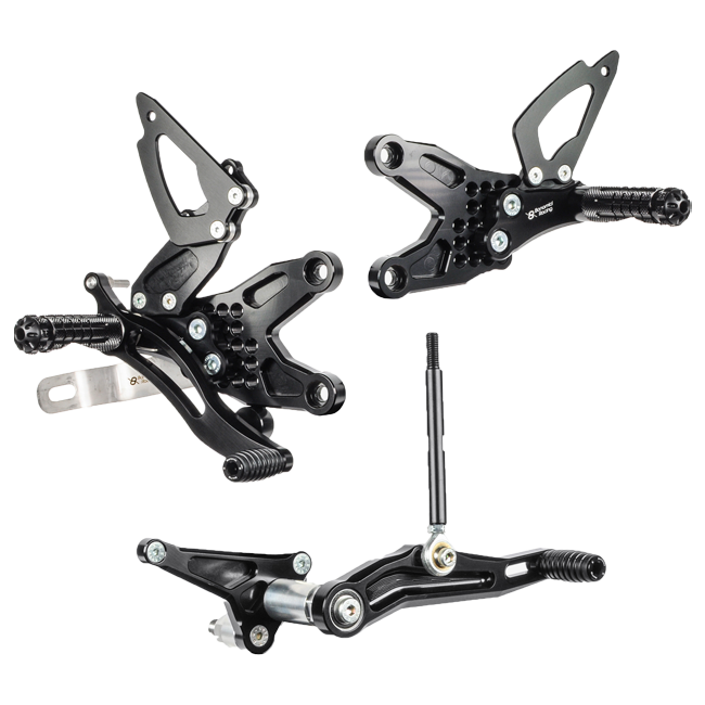 Fußrastenanlage Bonamici Racing BMW S1000RR und HP4 K46 (09-14) B001/R