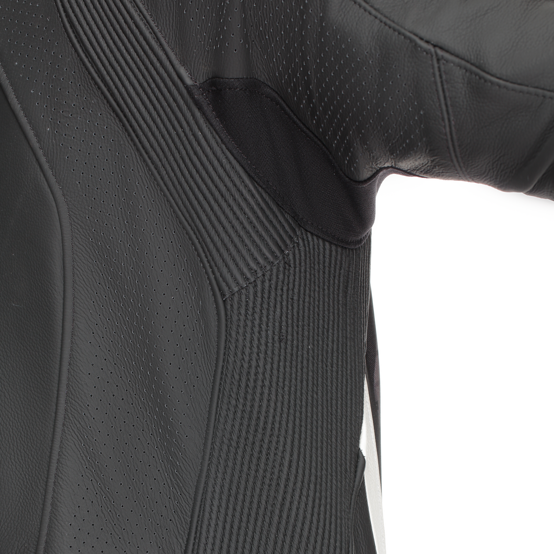 Dainese Laguna Seca 6 Einteiler Lederkombi – Perforierter Rennanzug | Herren | Schwarz/Weiß