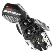 Spidi Carbo Kangaroo Racing Motorrad Lederhandschuhe | Herren | Schwarz-Weiß | A216011