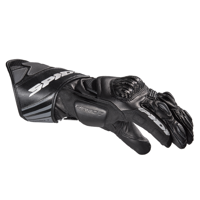 Spidi Carbo 7 Sport Motorrad Lederhandschuhe | Herren | Schwarz | A210026