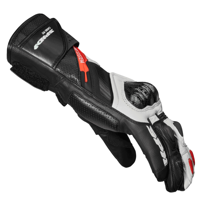 Spidi Carbo Fit Sport Motorrad Lederhandschuhe | Herren | Rot | A226014