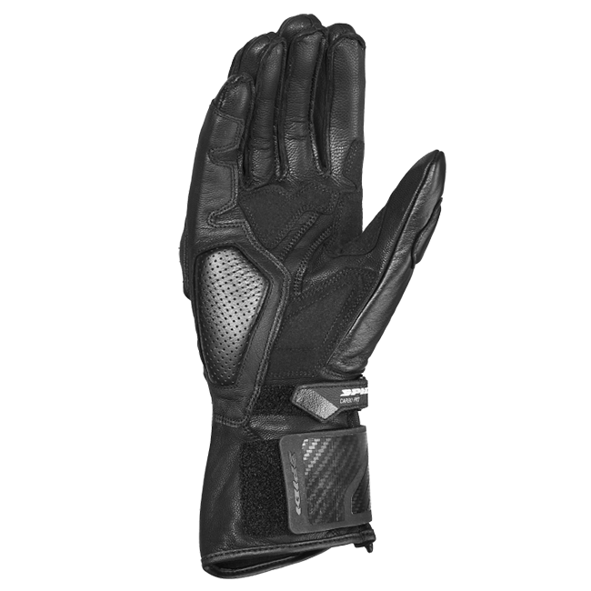 Spidi Carbo Fit Sport Motorrad Lederhandschuhe | Herren | Schwarz | A226026