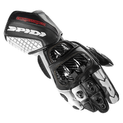 Spidi Carbo Track Evo Racing Motorrad Lederhandschuhe | Herren | Schwarz/Weiß | A203011