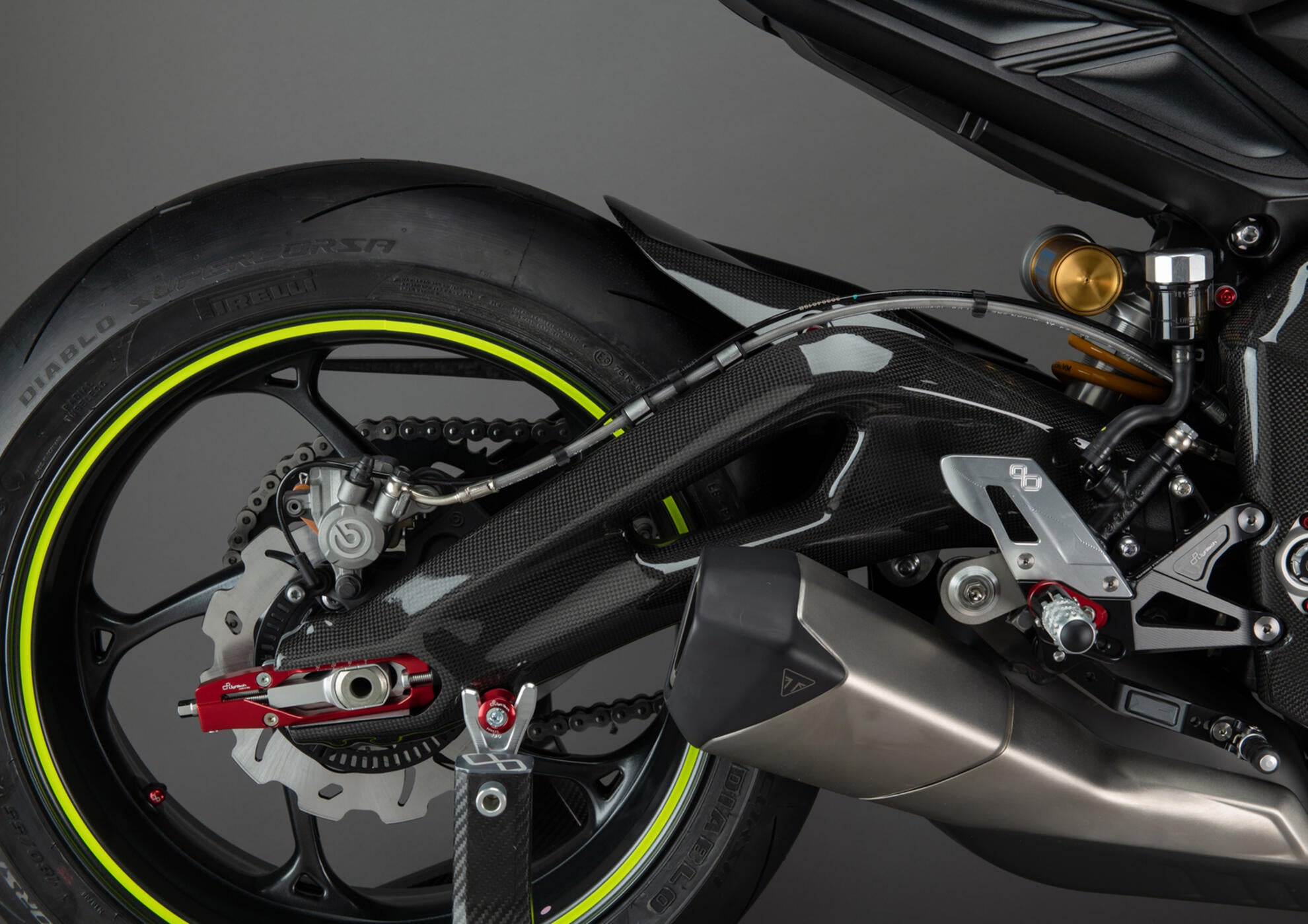Schwingenabdeckungen Carbon LighTech Triumph Street Triple 765 S / R / RS / Moto2 (17-26) CART2460