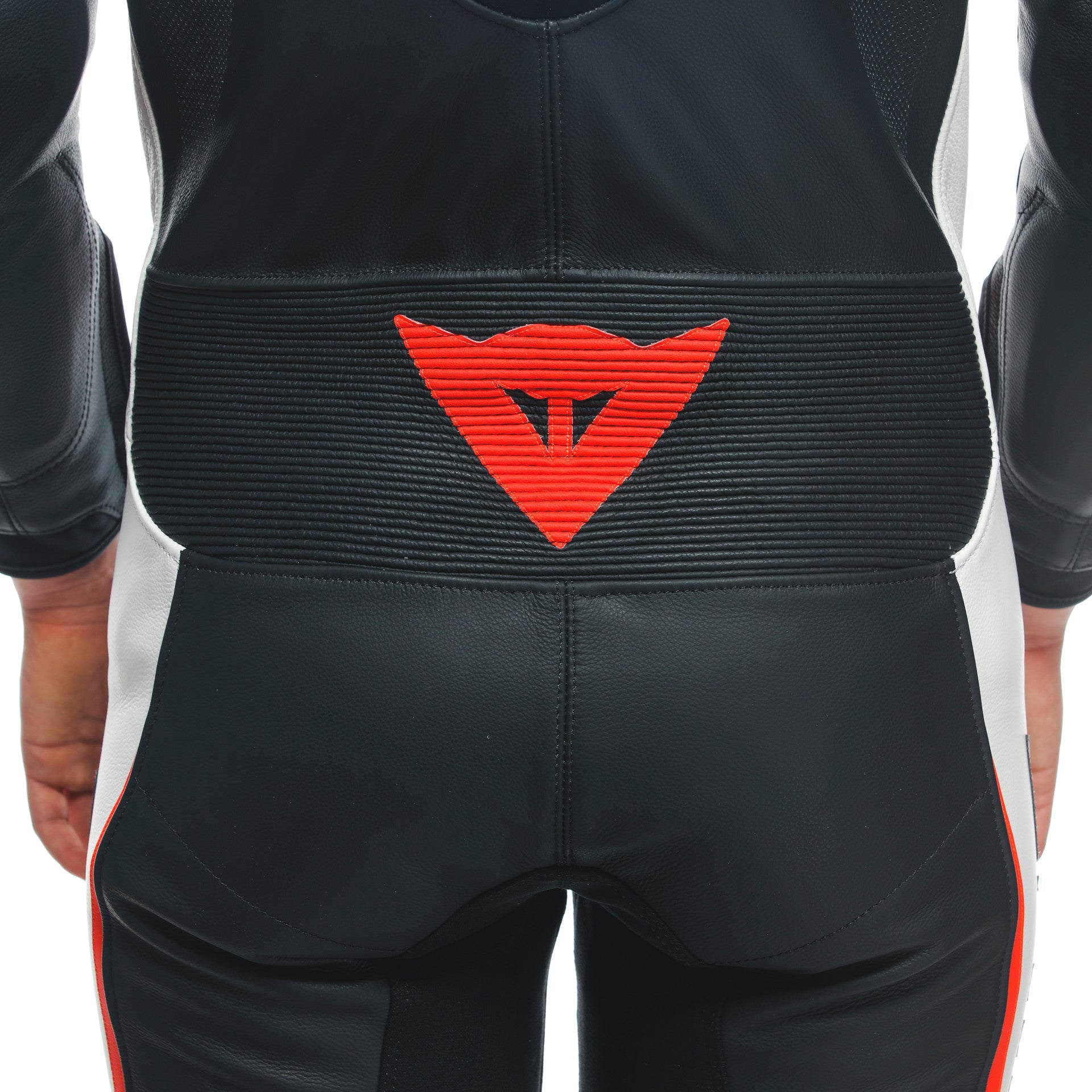 Dainese Grobnik Lady Einteiler Lederkombi – Perforierter Rennanzug | Frauen | Weiß/Rot