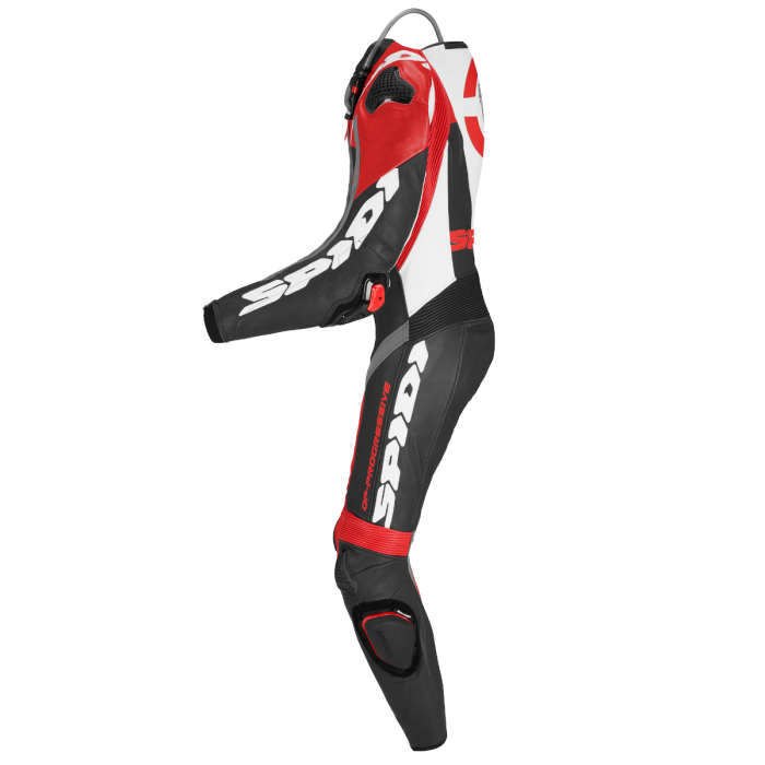 Spidi DP-Progressive Einteiler Lederkombi – Perforierter Rennanzug | Herren | Rot | Y161014