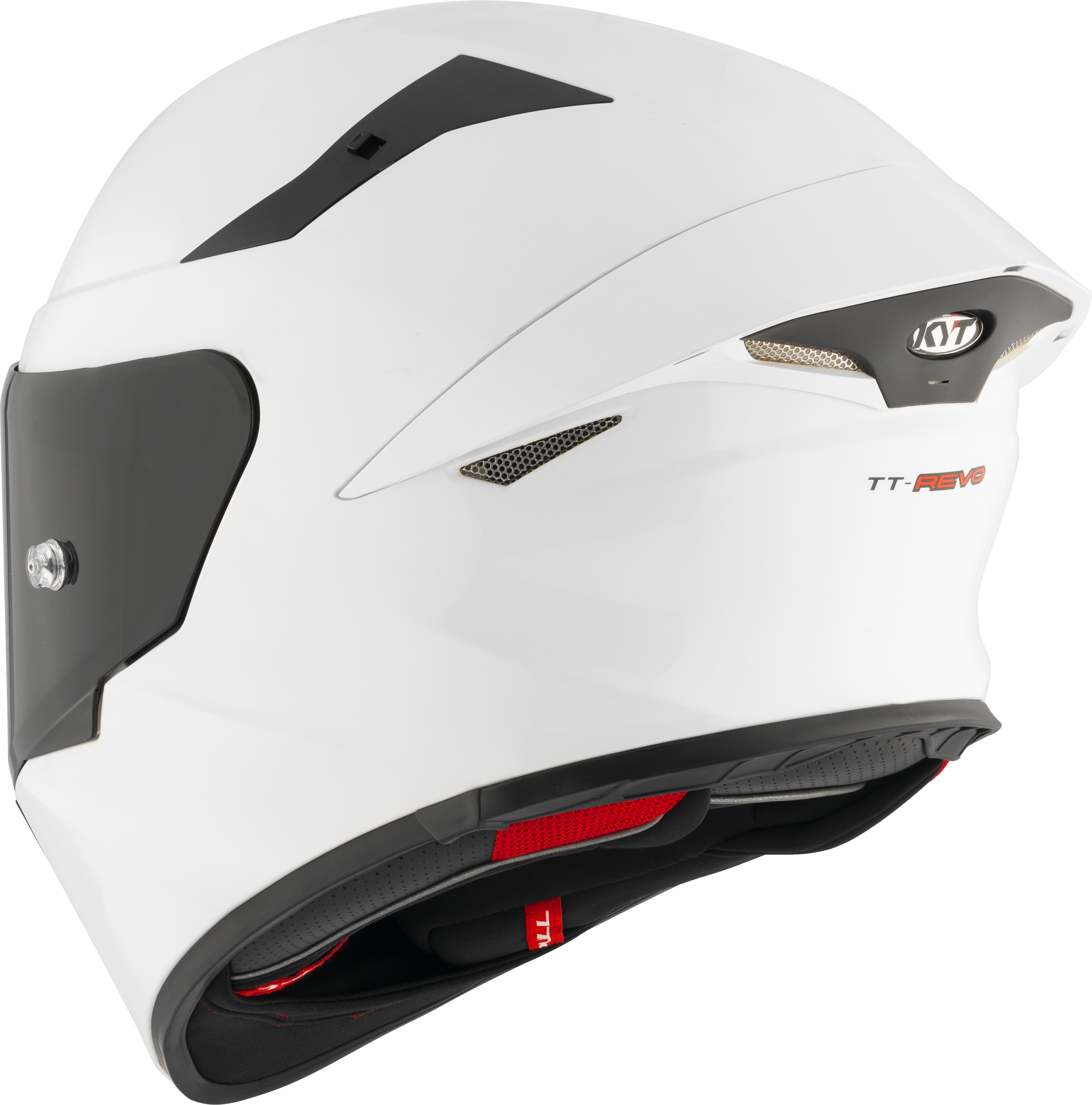 KYT TT-Revo Helm weiß glanz Y6TR00W3