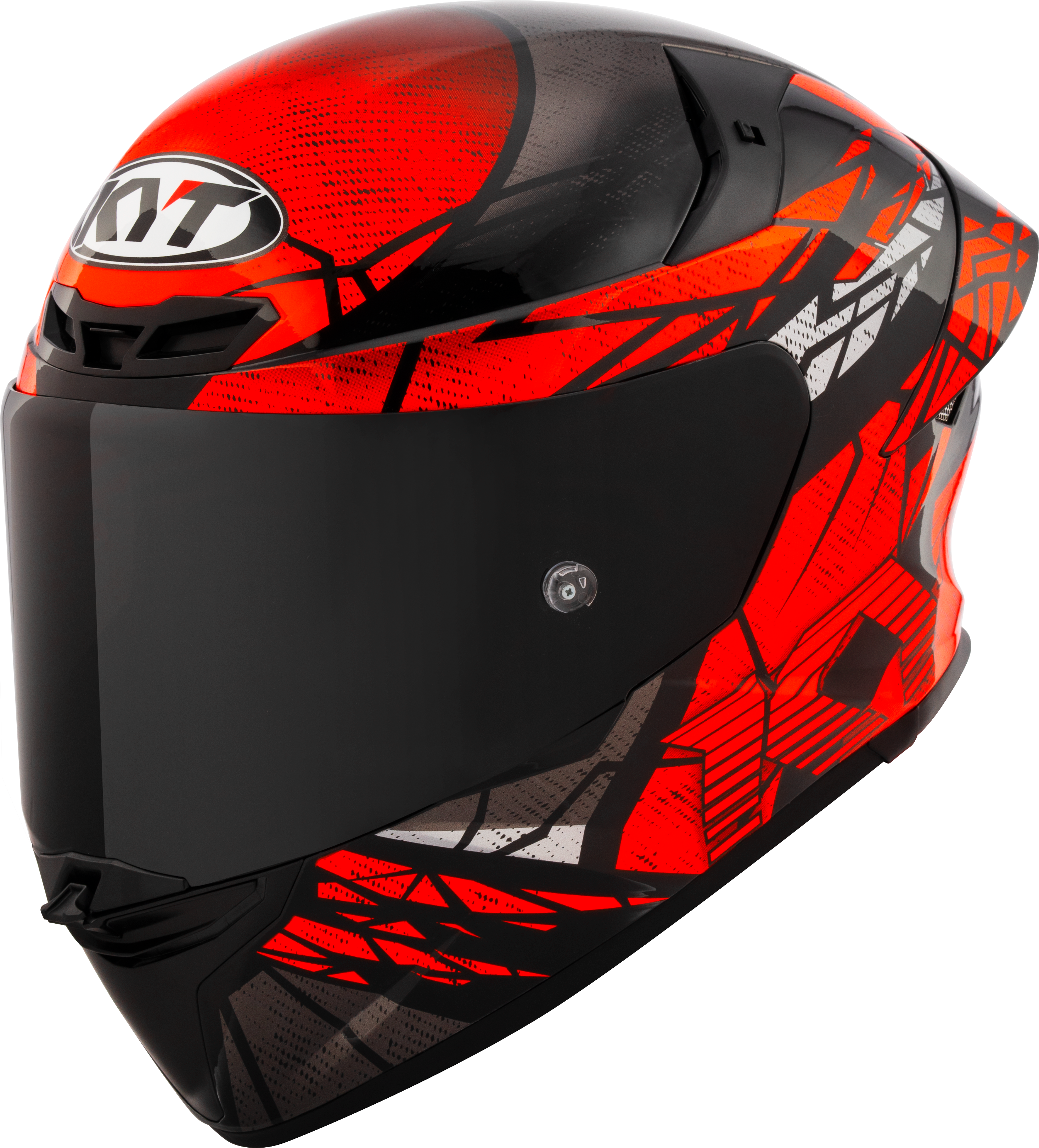 KYT TT-Revo Helm Combustion Red matt Y6TR0038