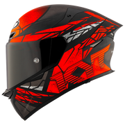 KYT TT-Revo Helm Combustion Red matt Y6TR0038