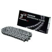 EK Kette 520 R/3D Chrom NX-Ring offen mit Nietschloss – 110 bis 120 Glieder