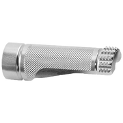 LighTech Ersatz-Fußraste fest 75 mm – Silber/Schwarz | FTR1098