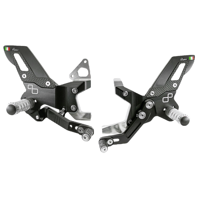 Fußrastenanlage Track-Use LighTech Umkehrschaltung Ducati Panigale 899 (13-16) FTRDU014