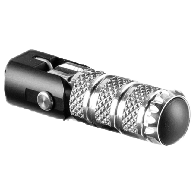 LighTech Ersatz-Fußraste klappbar 76,5 mm – Silber/Schwarz | RFTR249-252