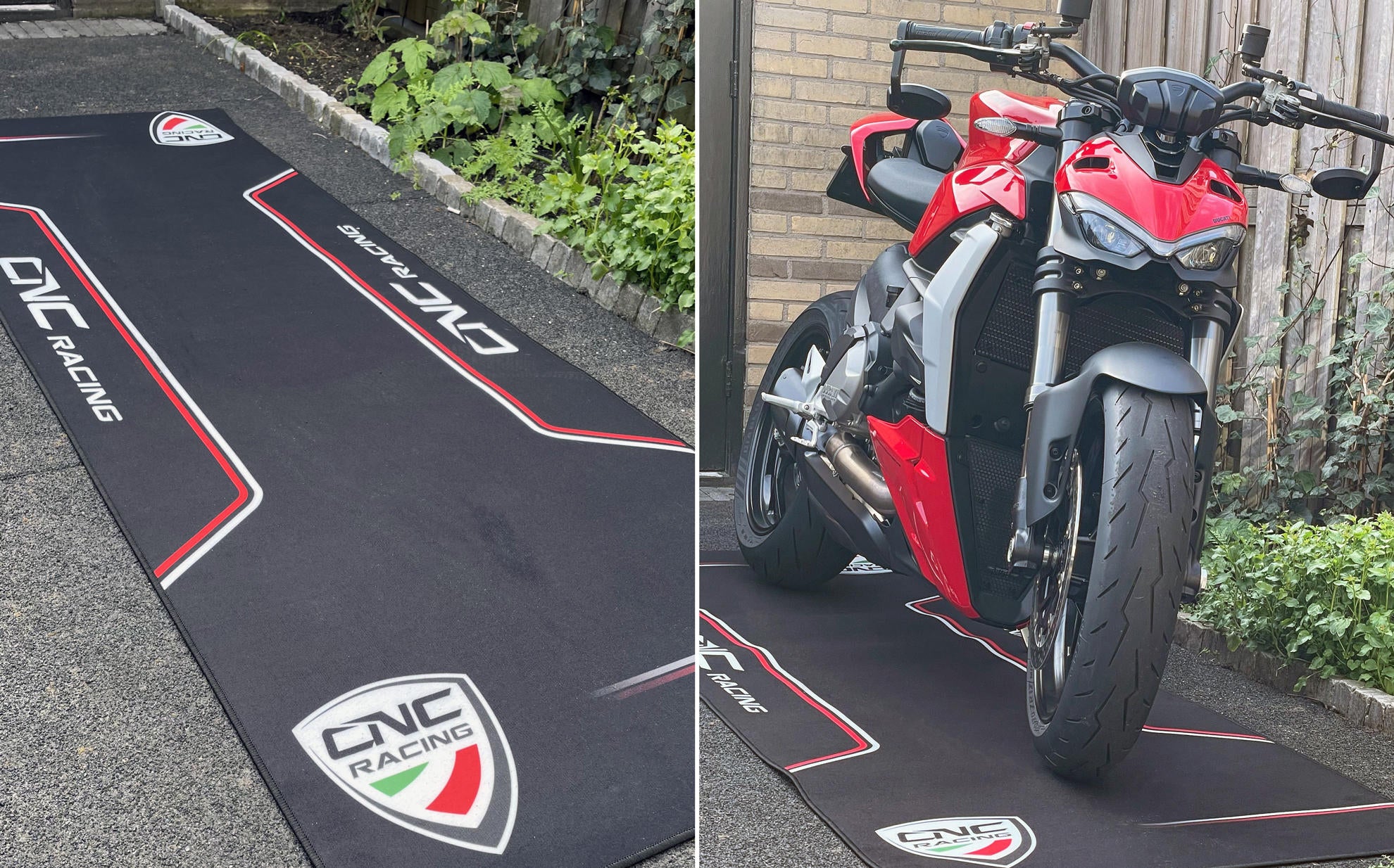 Motorrad Boxen- & Garagen-Teppich 226 x 80 cm CNC Racing GA016B