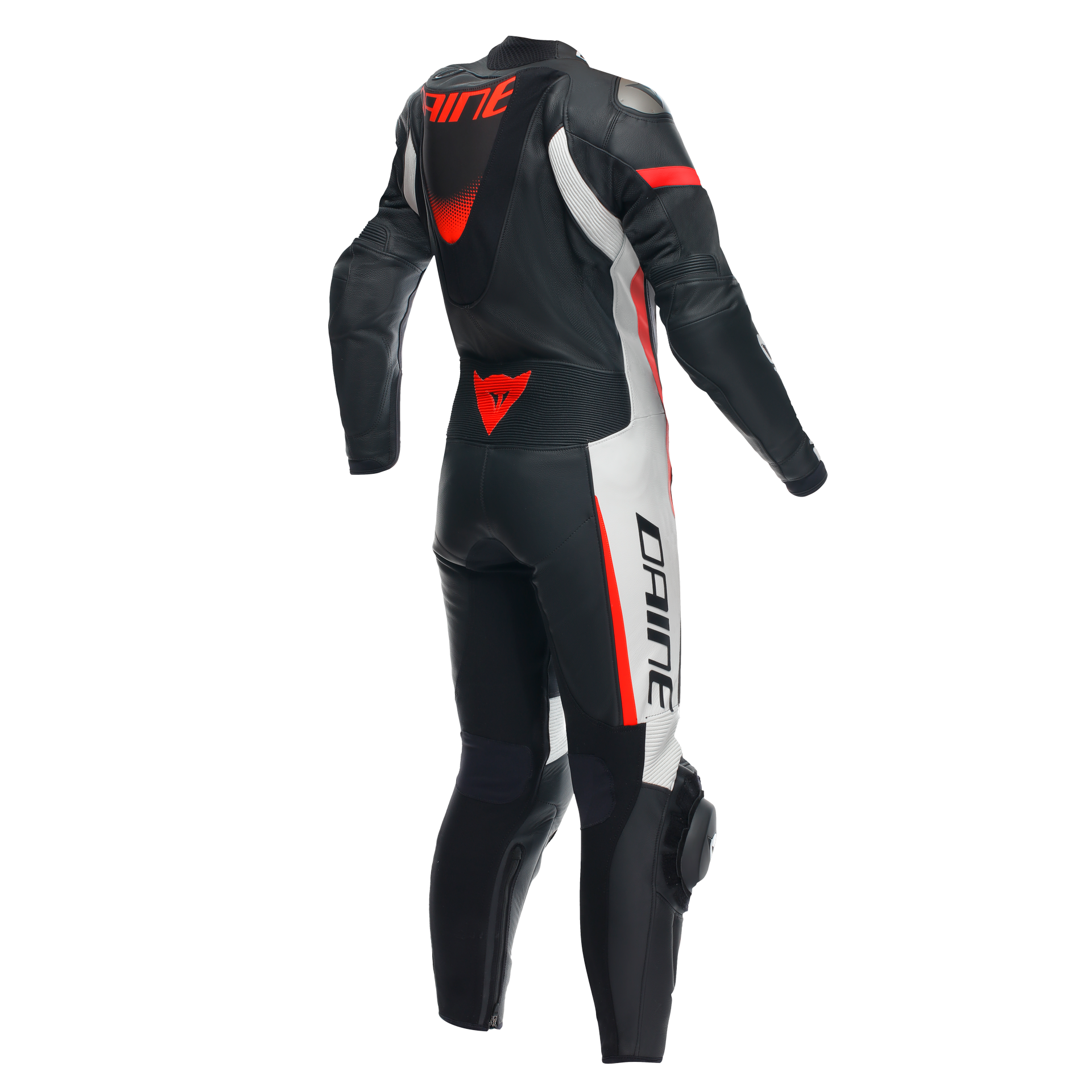 Dainese Grobnik Lady Einteiler Lederkombi – Perforierter Rennanzug | Frauen | Weiß/Rot