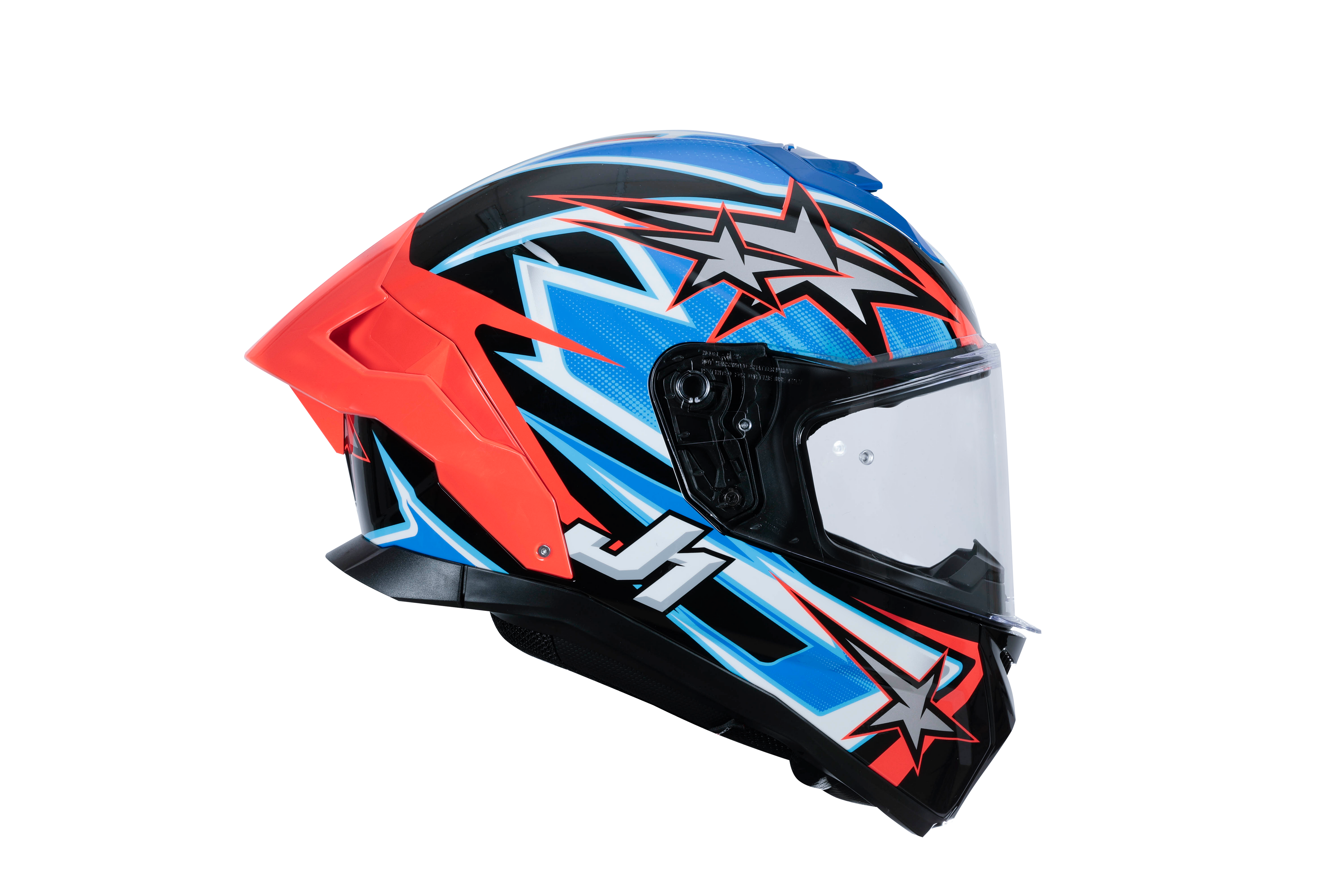 Just1 J-STR Helm Astro Rot / Blau / Schwarz Glanz 6030390112007
