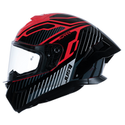 Just1 J-STR Helm Tactical Silber / Rot Glanz 6030390171003