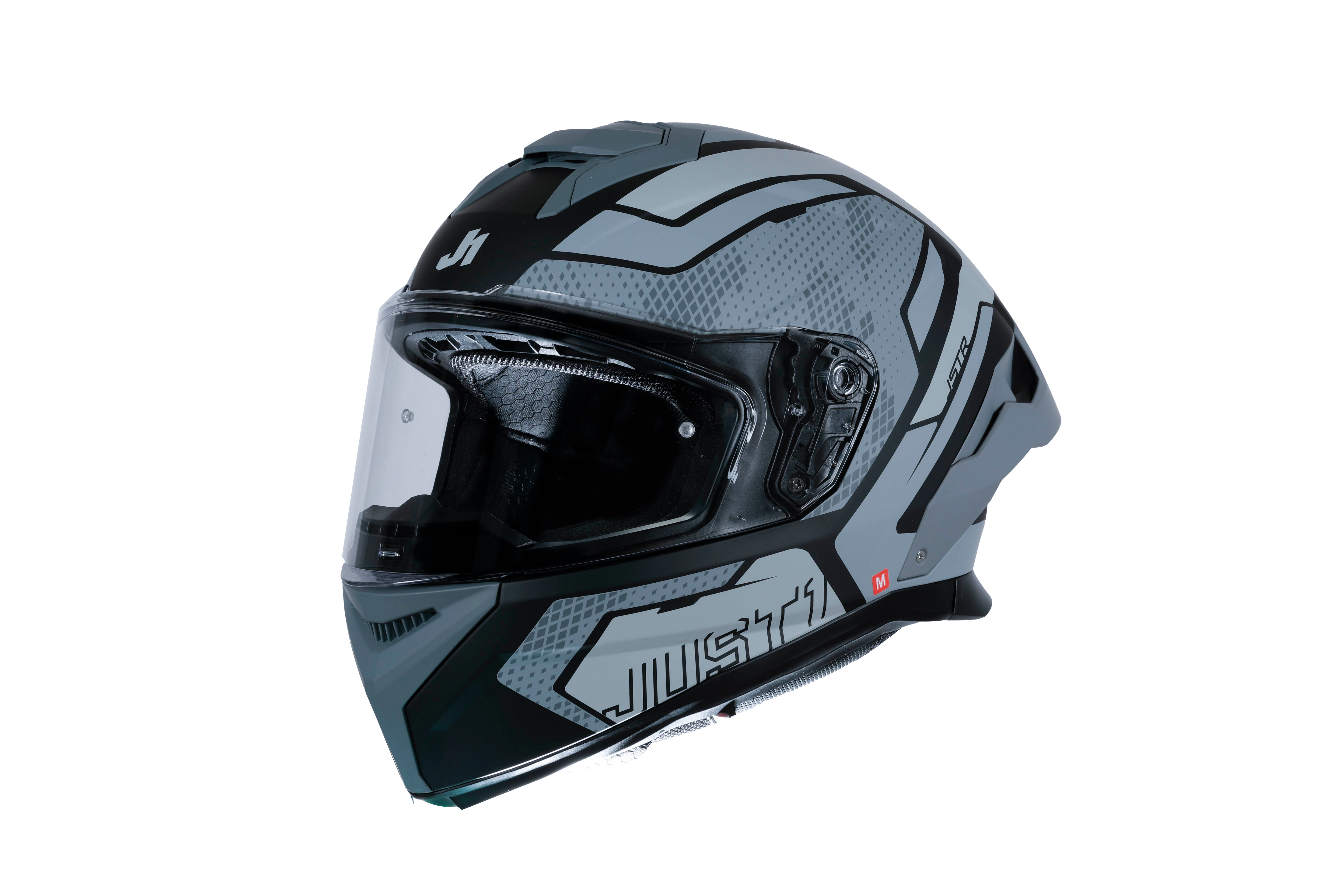 Just1 J-STR Helm Union Grau / Schwarz Matt 6030390201001