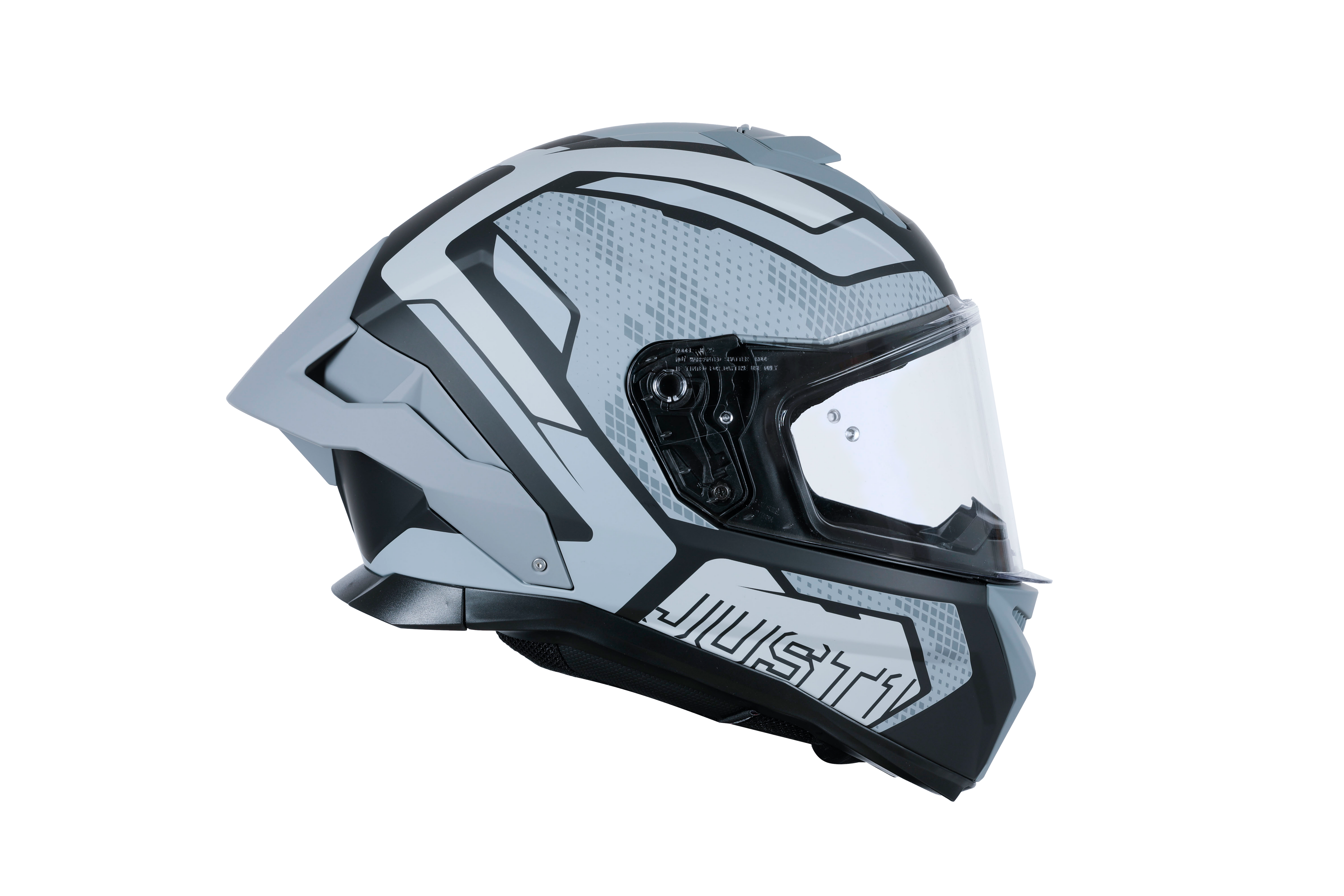 Just1 J-STR Helm Union Grau / Schwarz Matt 6030390201001